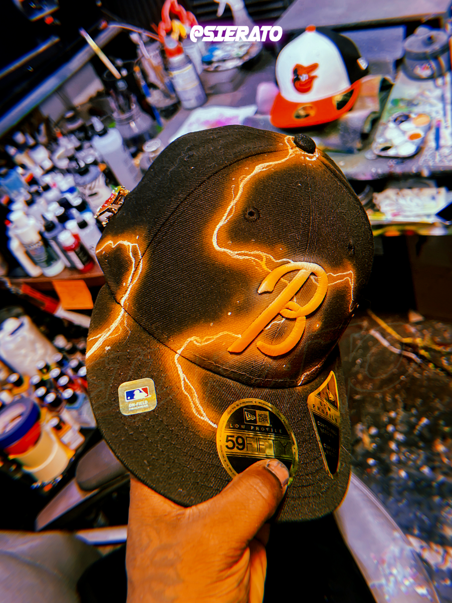 Custom “ElectrO” Lightning Hats