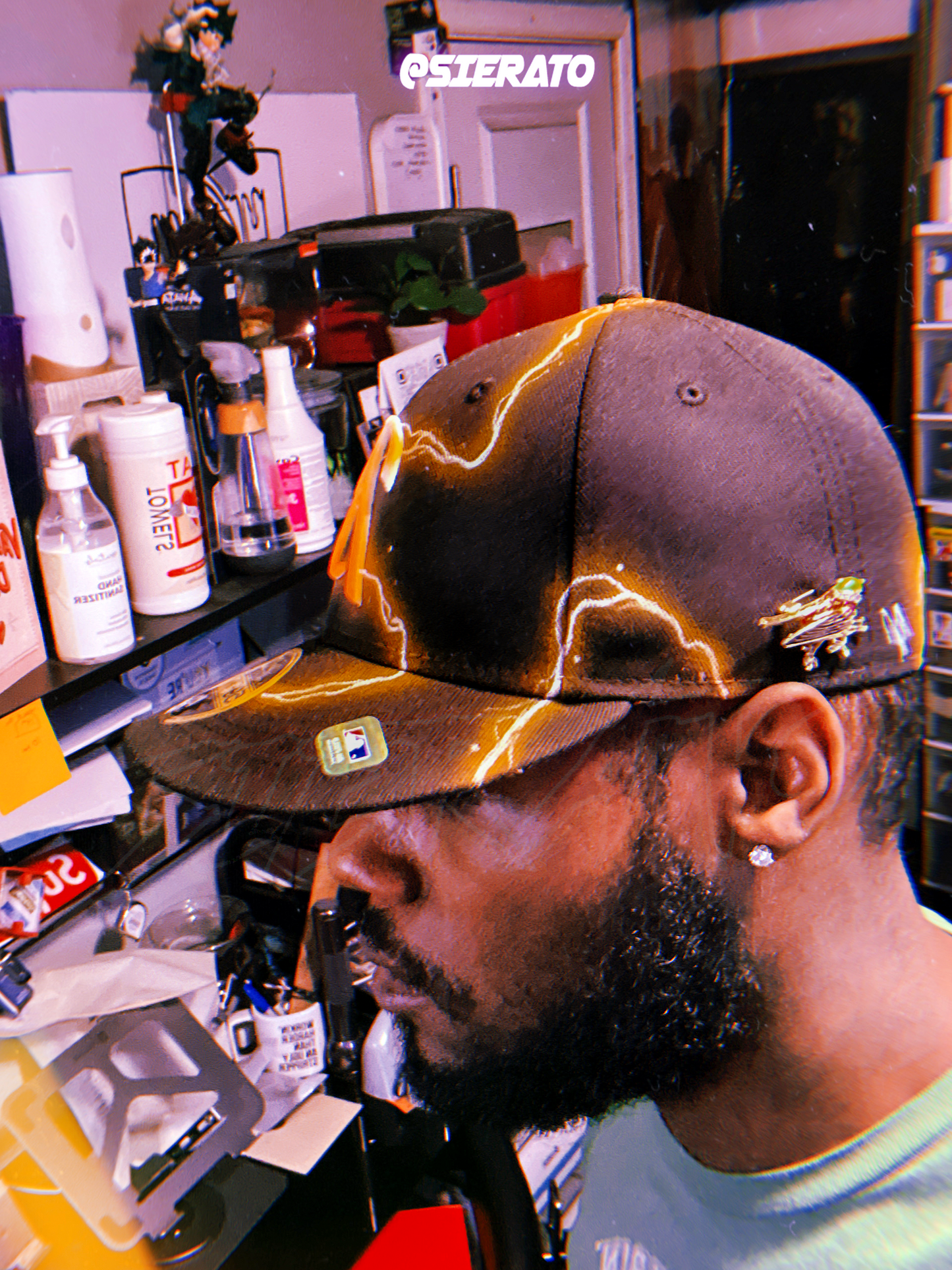 Custom “ElectrO” Lightning Hats