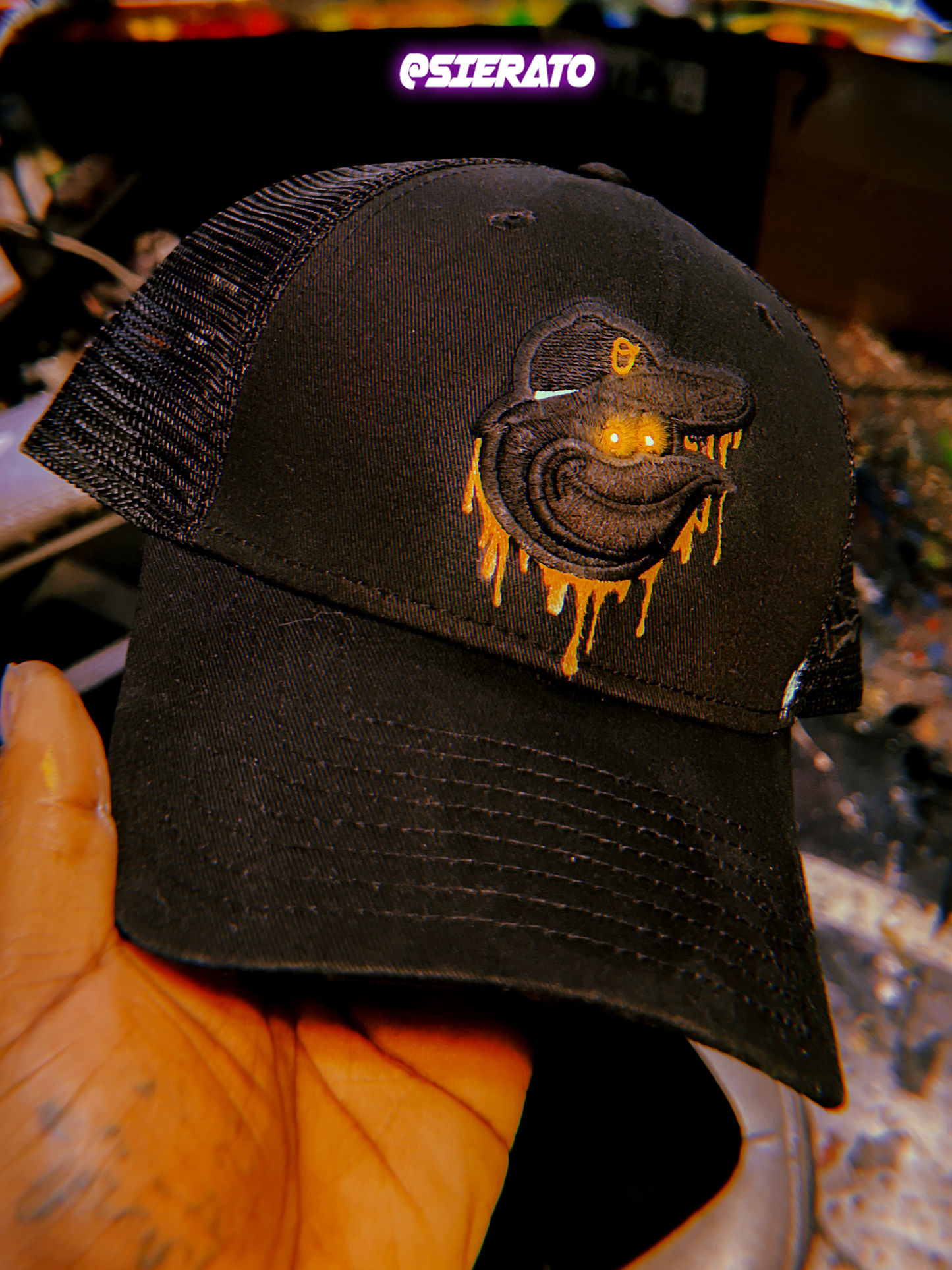 Custom “DRIPPY” Painted Hats