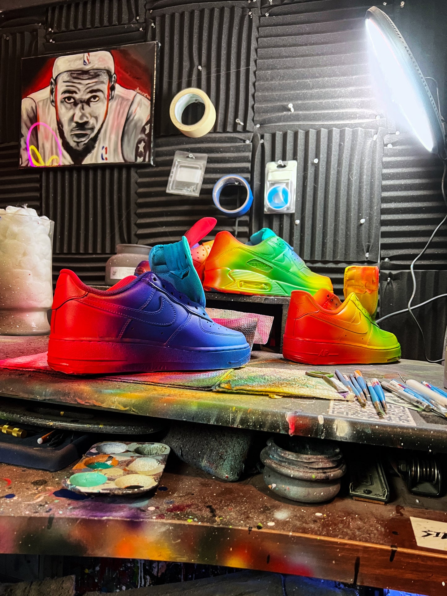 Nike Air Force 1 — Rainbow Drips